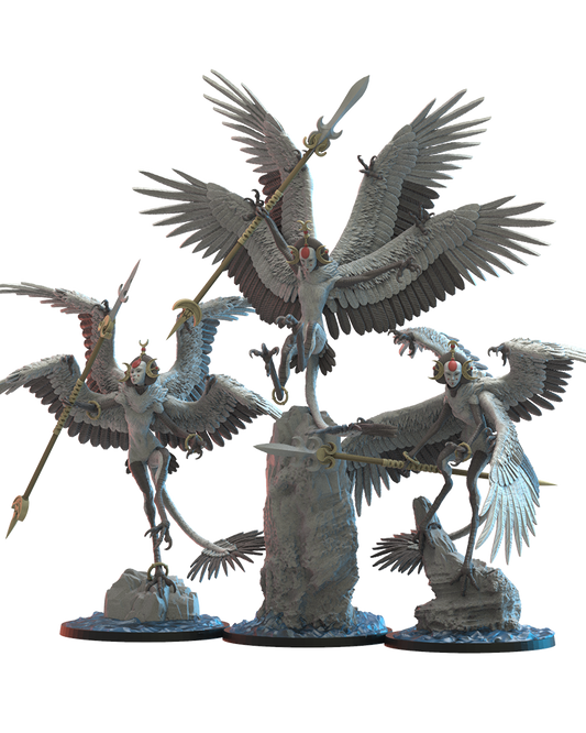 Régiment de Kurēnjosei (x3) - harpies - JDR - Wargame - Donjons et Dragons