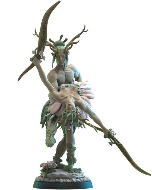 Kyomi &amp; Haru, the eternal dancers - Wood Elves - TTRPG - Wargaming - Dungeons and Dragons