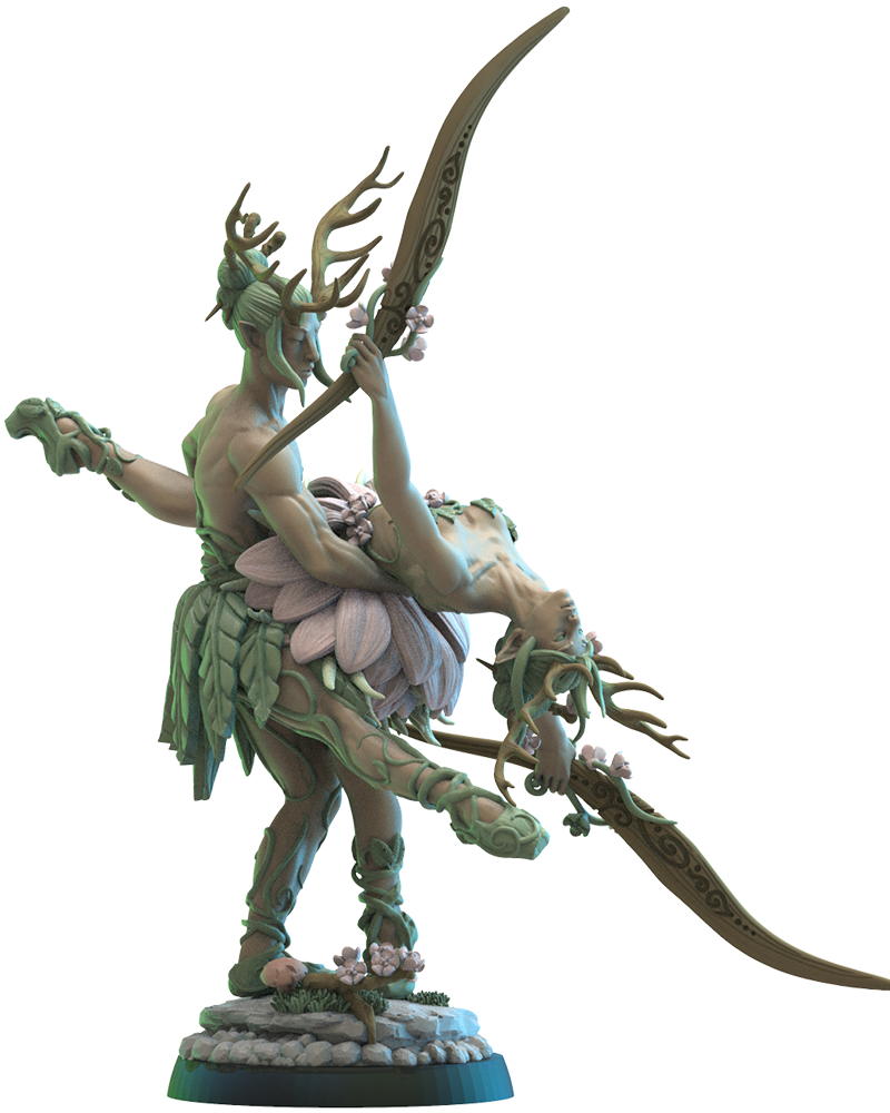 Kyomi &amp; Haru, the eternal dancers - Wood Elves - TTRPG - Wargaming - Dungeons and Dragons