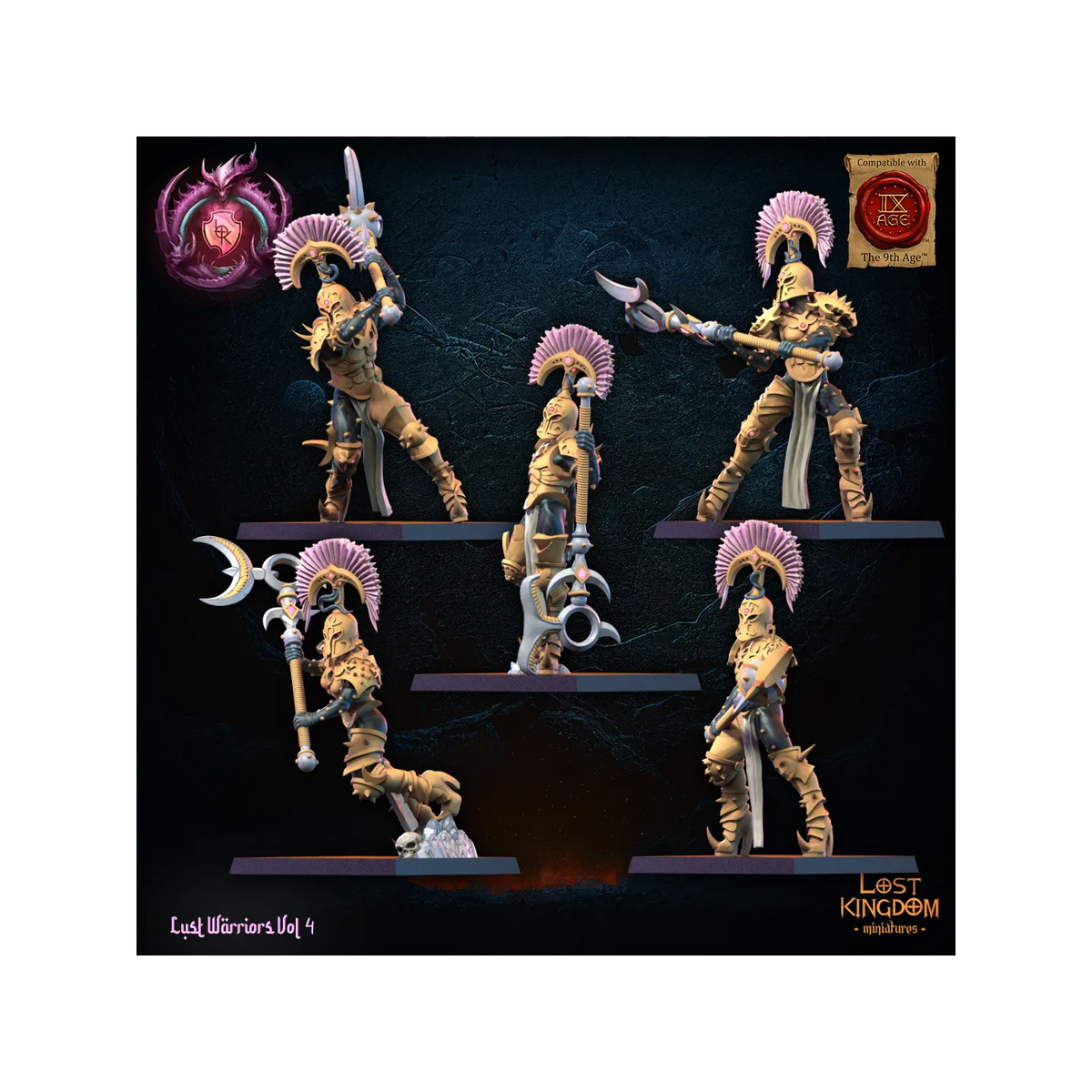 Lust Chosen (x10) - Lust Warriors - TTRPG - Wargaming - Dungeons and Dragons