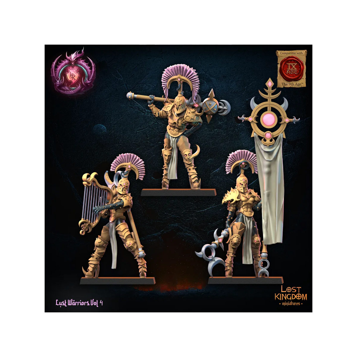 Lust Chosen CG (x3) - Lust Warriors - TTRPG - Wargaming - Dungeons and Dragons