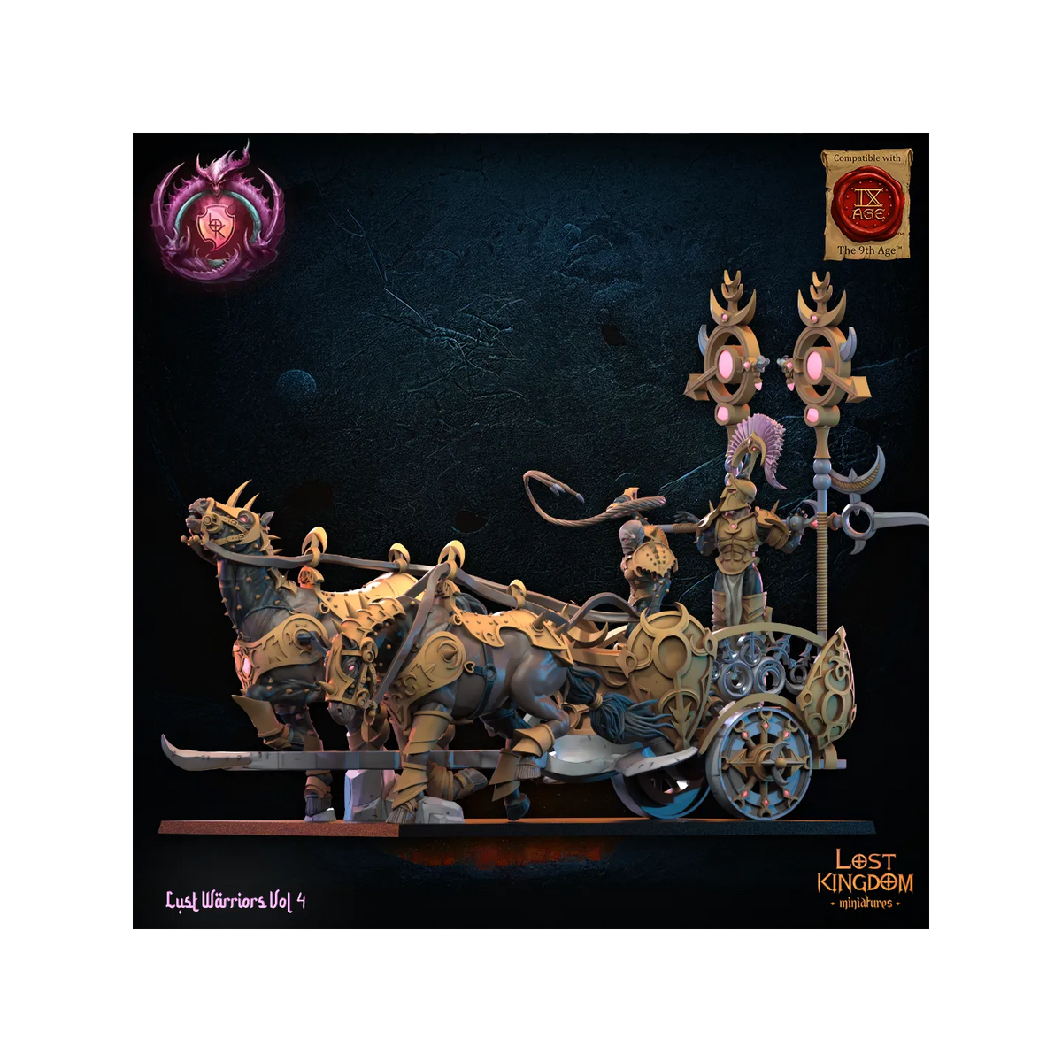 Lust Chosen Chariot - Lust Warriors - TTRPG - Wargaming - Dungeons and Dragons