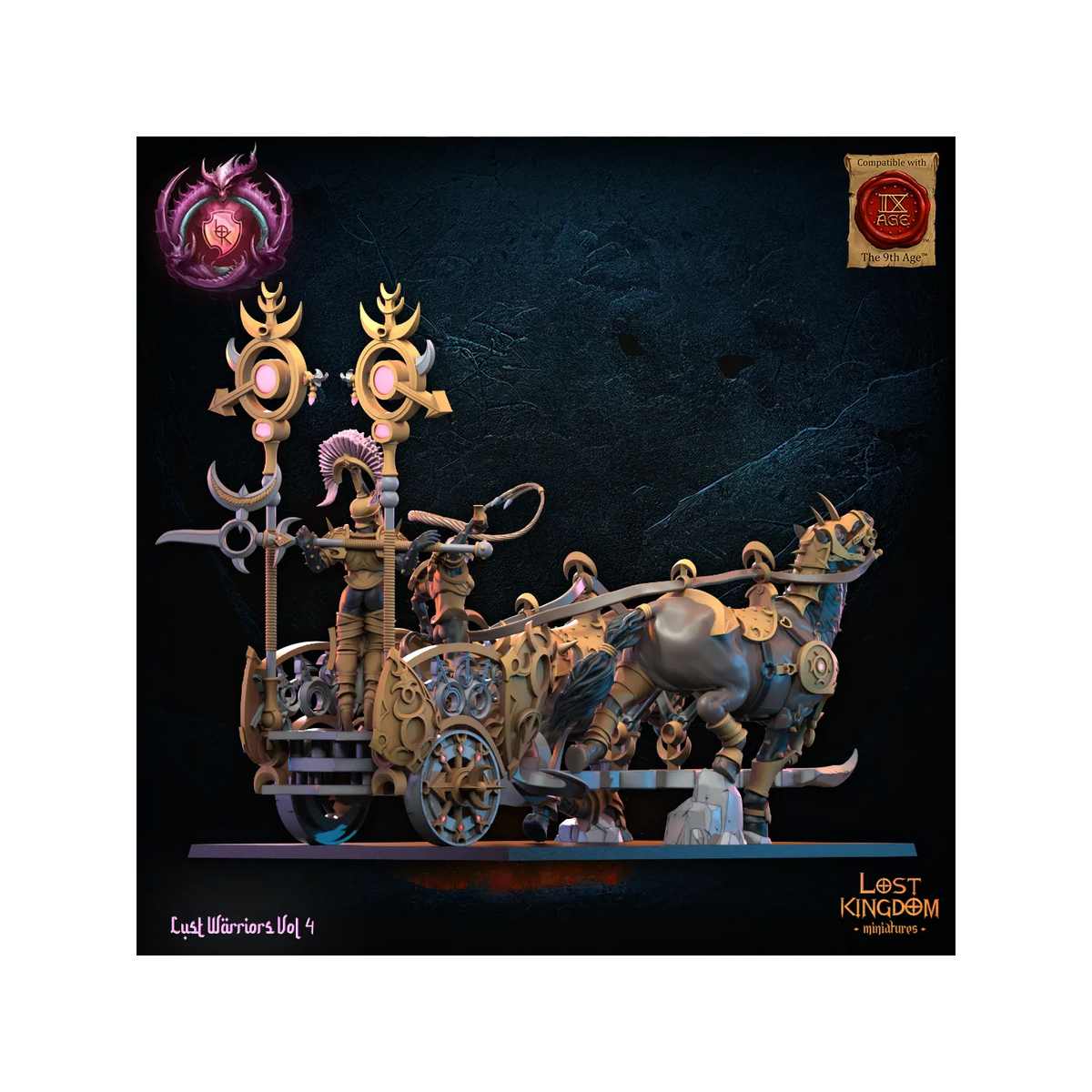 Lust Chosen Chariot - Lust Warriors - TTRPG - Wargaming - Dungeons and Dragons