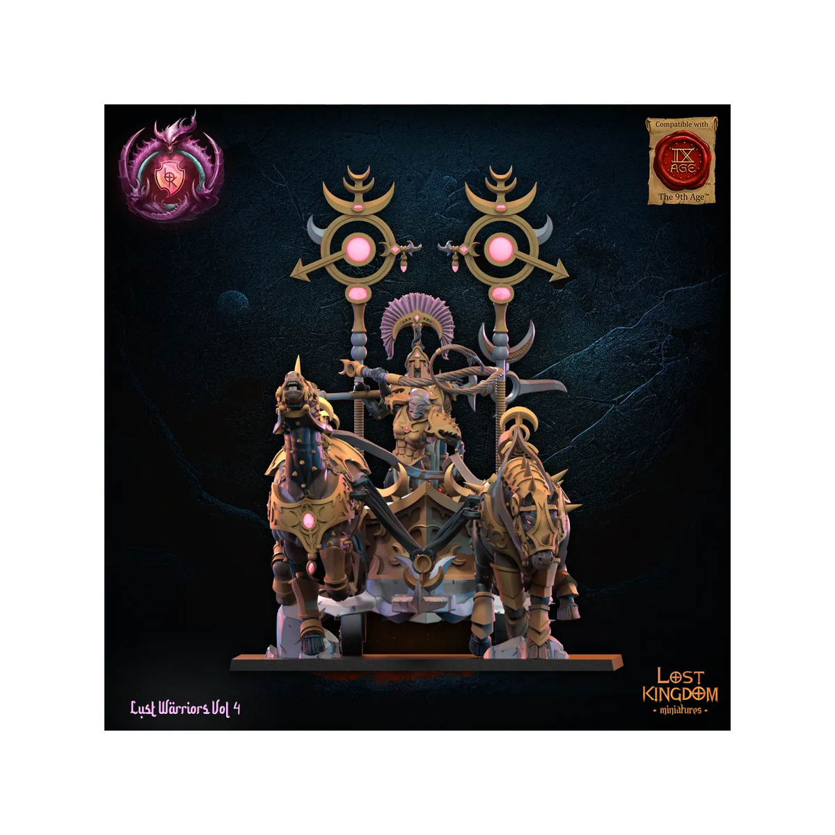 Lust Chosen Chariot - Lust Warriors - TTRPG - Wargaming - Dungeons and Dragons