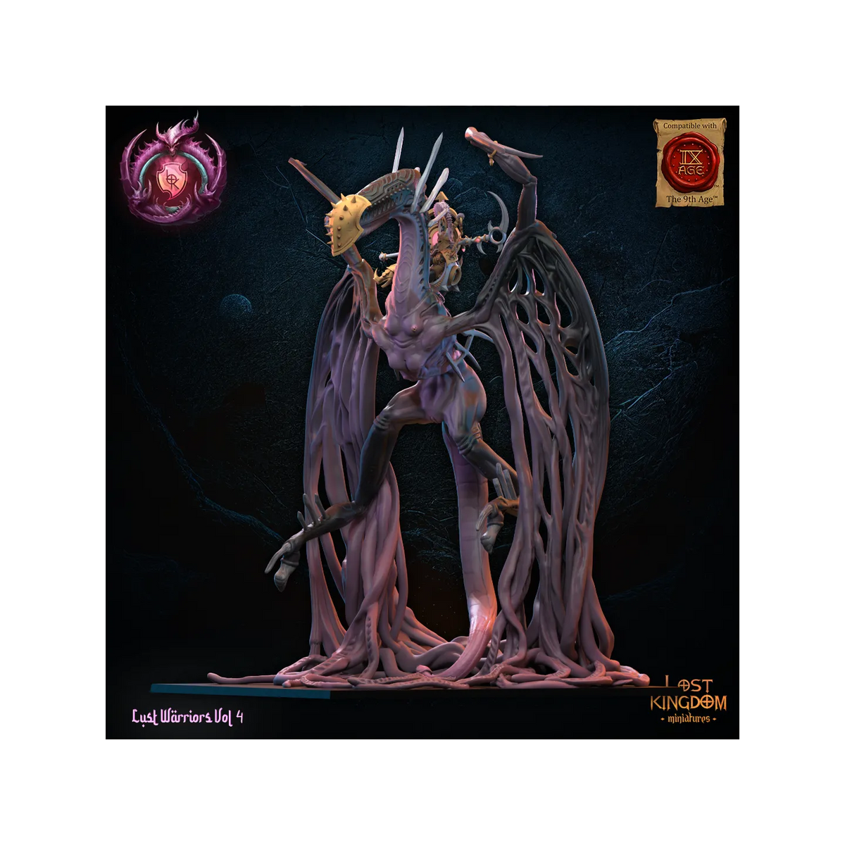 Skye, Lust Chosen on Depraved Dragon - Lust Warriors - TTRPG - Wargaming - Dungeon and Dragons