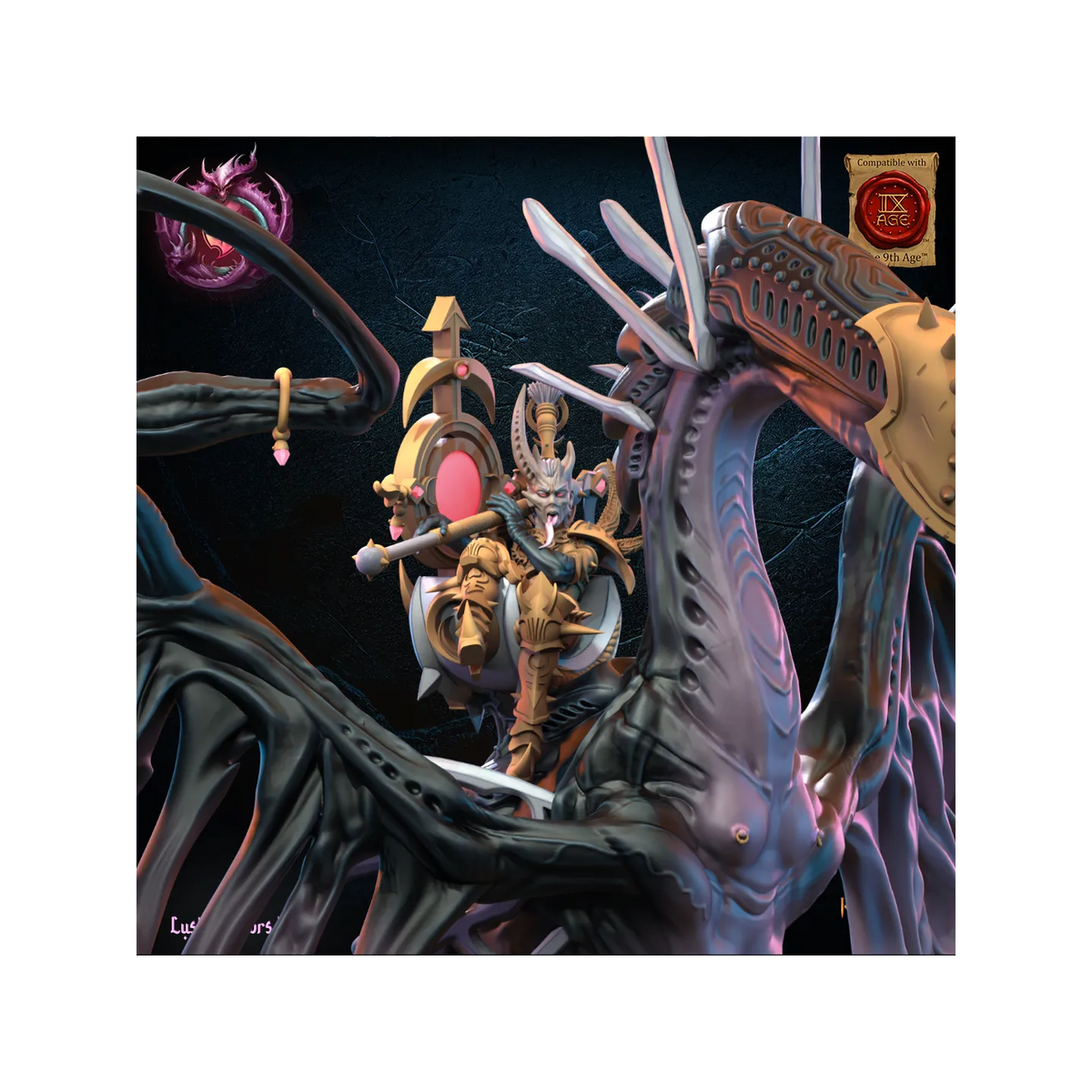 Skye, Lust Chosen on Depraved Dragon - Lust Warriors - TTRPG - Wargaming - Dungeon and Dragons
