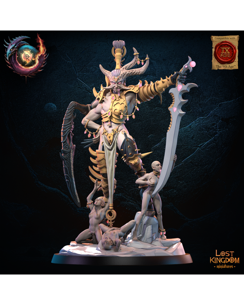 Lust Exalted Herald - Warriors of the Dark Gods - TTRPG - Wargaming - Dungeons and Dragons