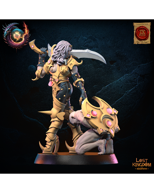 Héroïne Guerrière de la Luxure - Guerriers des Dieux Sombres - JDR - Wargaming - Donjons et Dragons