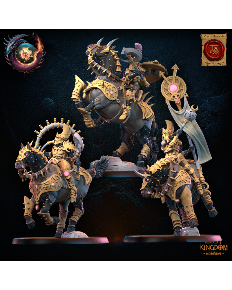 Lust Warrior Knights CG (x3) - Warriors of the Dark Gods - TTRPG - Wargaming - Dungeons and Dragons