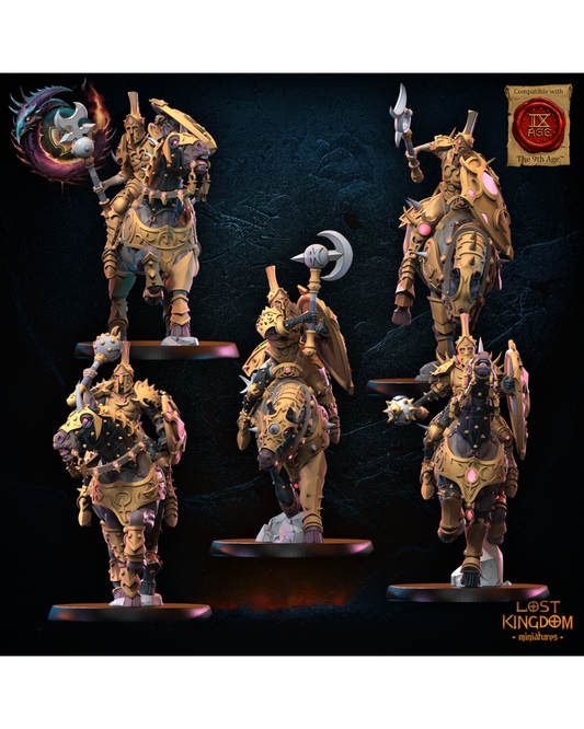 Chevaliers guerriers de la luxure (x5) - Guerriers des Dieux Sombres - JDR - Wargaming - Donjons et Dragons