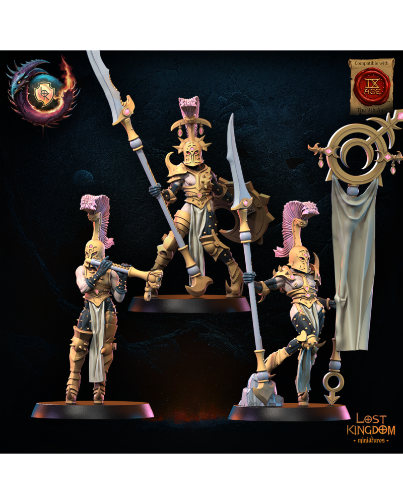 Lust Warriors CG (x3) - Warriors of the Dark Gods - TTRPG - Wargaming - Dungeons and Dragons