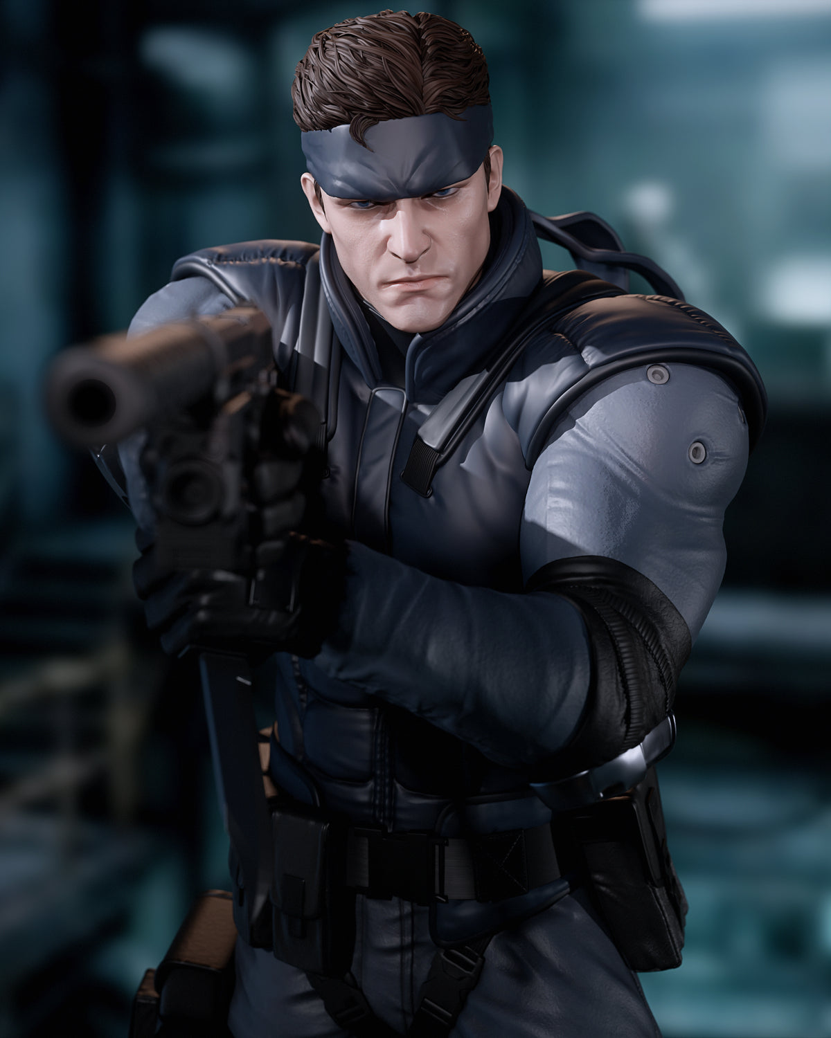 Solid Snake Sculpture (75mm to 500mm) - Unassembled/Unpainted/3D Print
