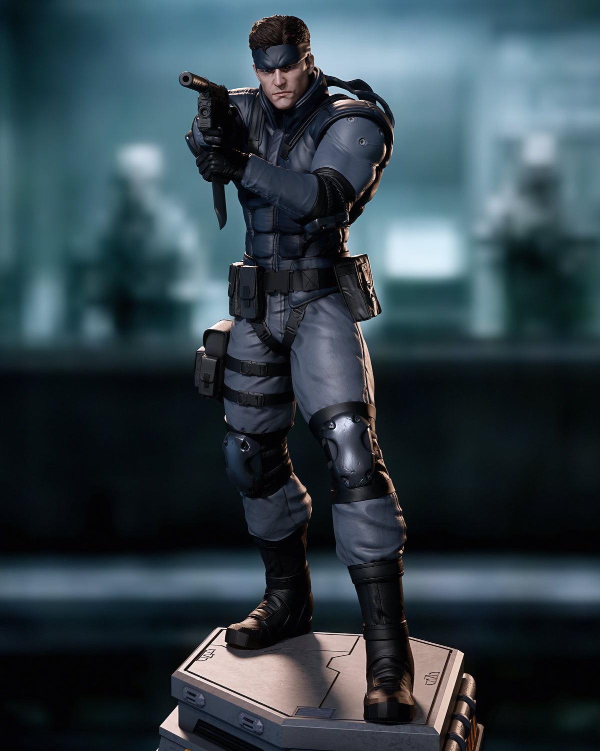 Solid Snake Sculpture (75mm to 500mm) - Unassembled/Unpainted/3D Print