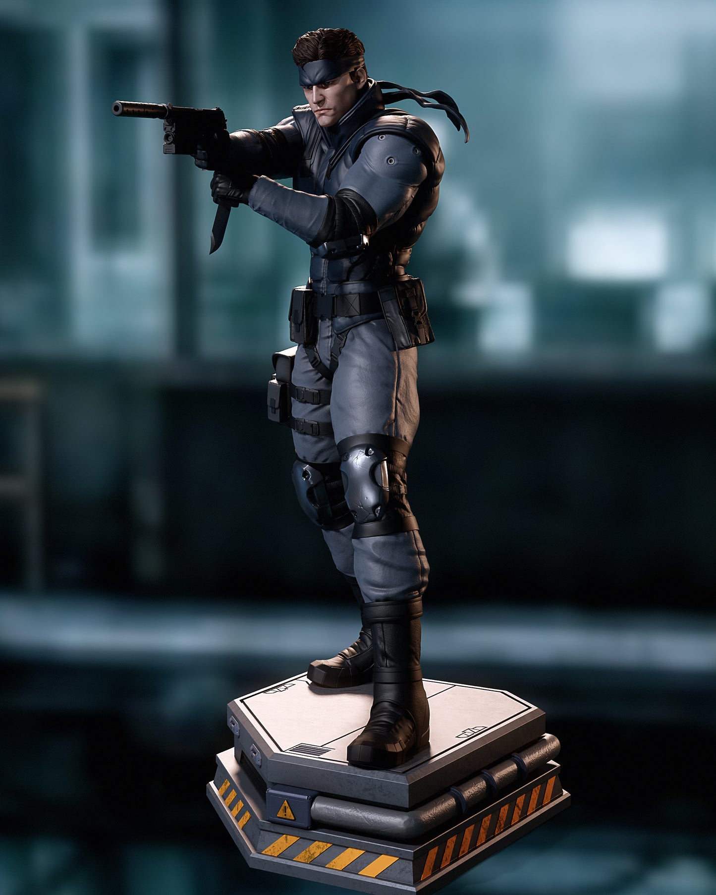 Solid Snake Sculpture (75mm to 500mm) - Unassembled/Unpainted/3D Print