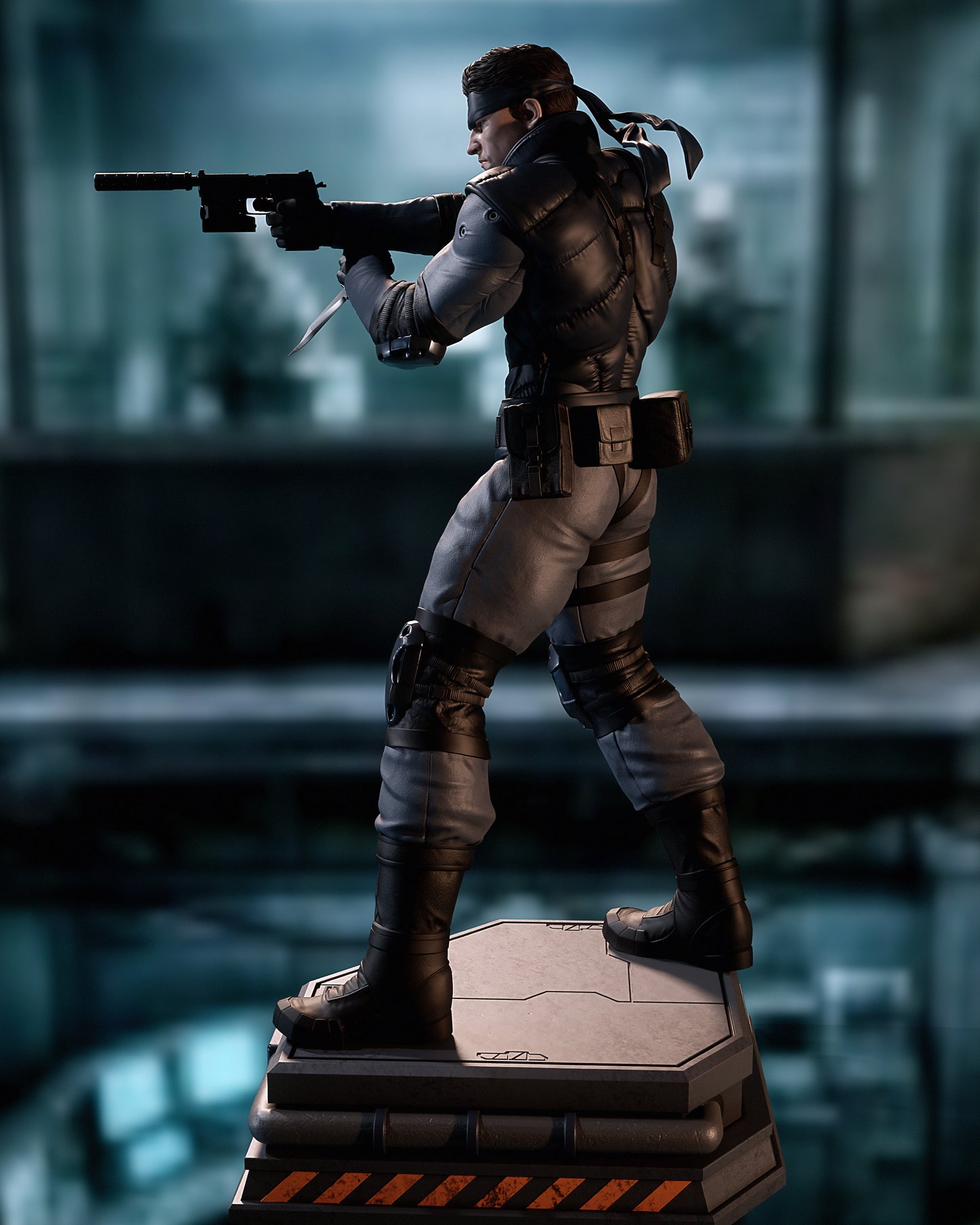 Solid Snake Sculpture (75mm to 500mm) - Unassembled/Unpainted/3D Print