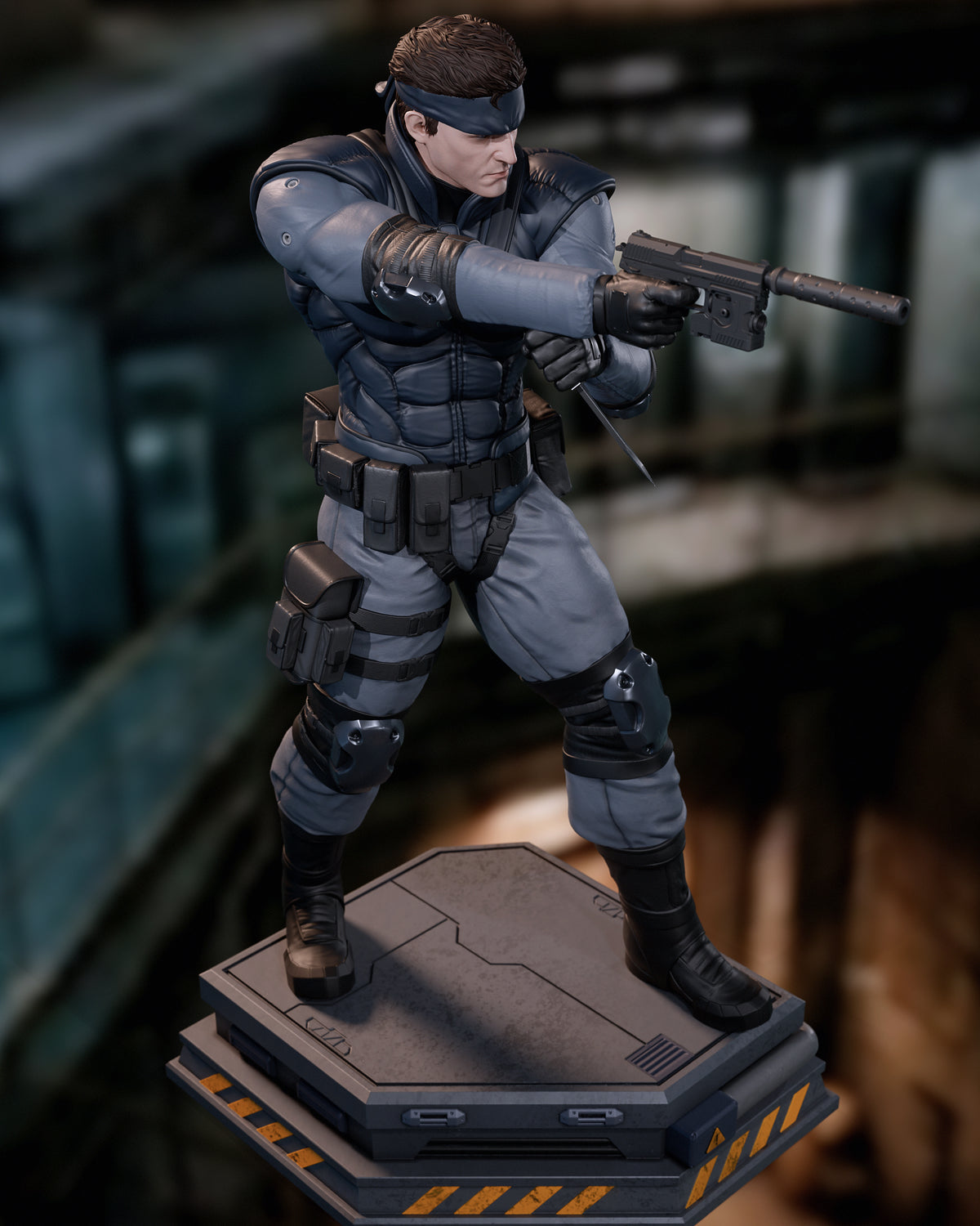 Solid Snake Sculpture (75mm to 500mm) - Unassembled/Unpainted/3D Print