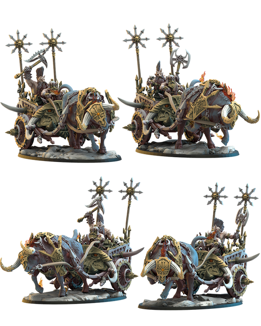 Magmhôrin Chariots (x2) - Chaos Dwarves - TTRPG - Wargaming - Dungeons and Dragons