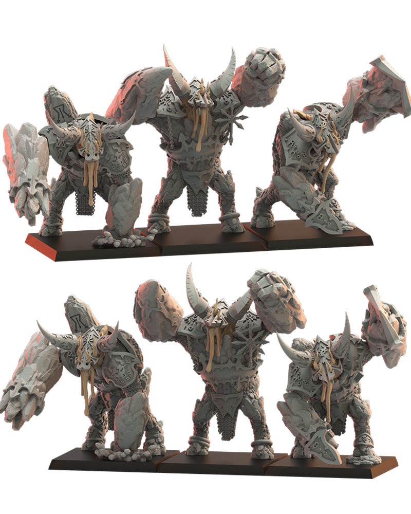 Magmhôrin Golems (x3) Chaos Dwarves - TTRPG - Wargaming - Dungeons and Dragons