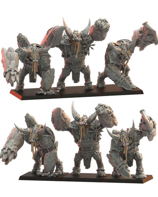 Magmhôrin Golems (x3) Chaos Dwarves - TTRPG - Wargaming - Dungeons and Dragons