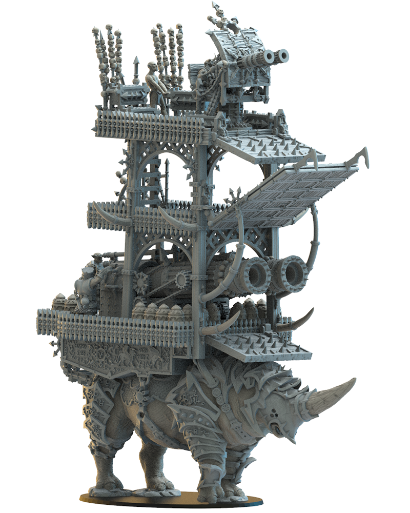Tour de siège Magmhôrin - Nains du Chaos - JDR - Wargaming - Donjons et Dragons
