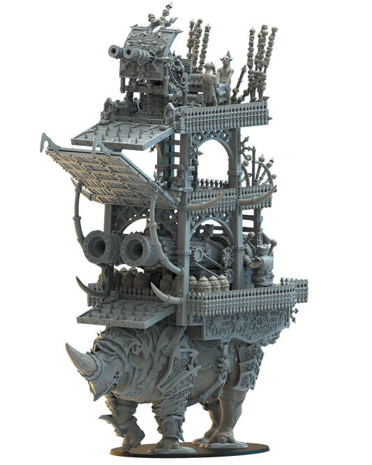 Magmhôrin Siege Tower - Chaos Dwarves - TTRPG - Wargaming - Dungeons and Dragons