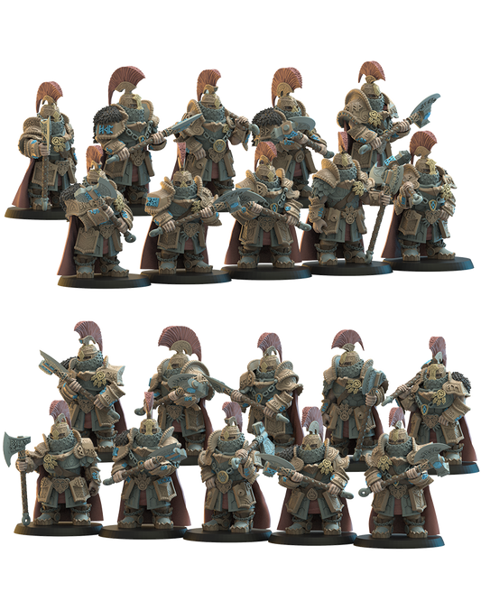 Magyabor Guard (x10) Dwarves - TTRPG - Wargaming - Dungeons and Dragons