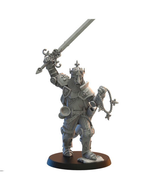 Allard, Mercia King on foot - Bretons - TTRPG - Wargaming - Dungeons and Dragons