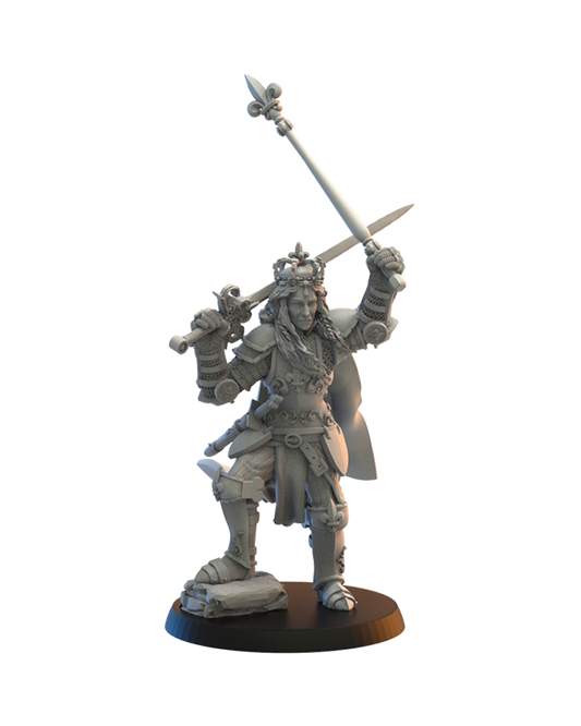 Mismeria, Mercia Queen on foot - Bretons - TTRPG - Wargaming - Dungeons and Dragons