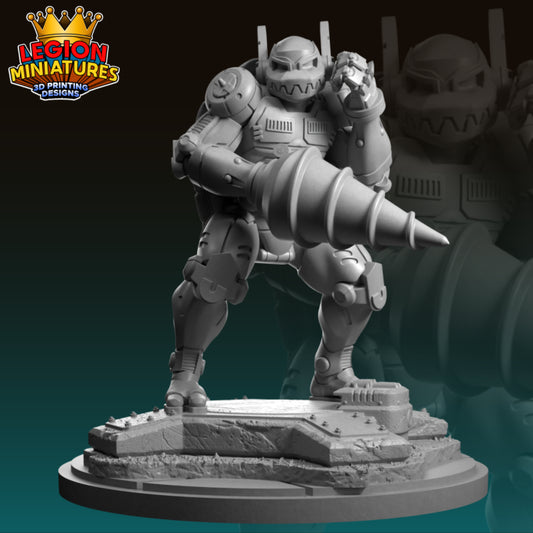 Metalhead Miniature(40mm - 75mm) Unassembled/Unpainted/3D Print