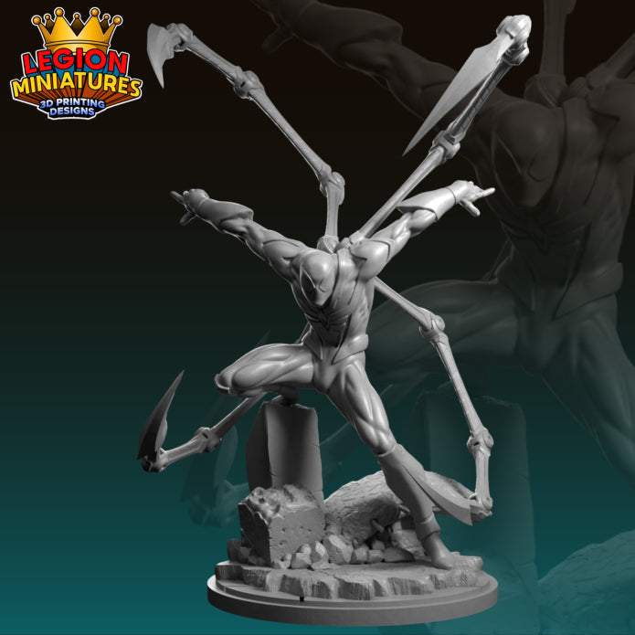 Miles Iron spider - Tabletop RPG Miniature - Roleplaying 3D Printed Fantasy Mini