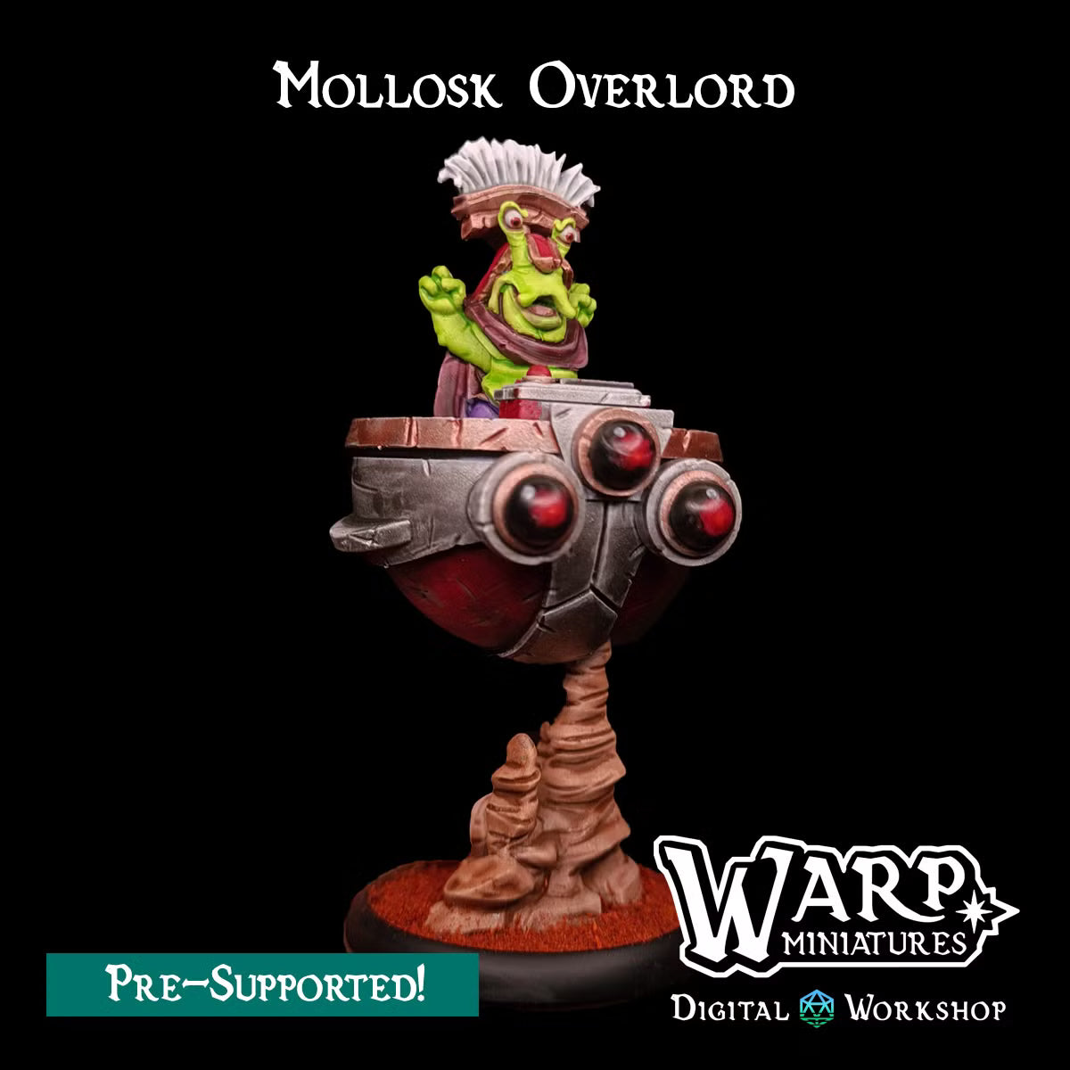 Mollosk Overlord - Alien Bug - TTRPG - Wargaming - Grimdark
