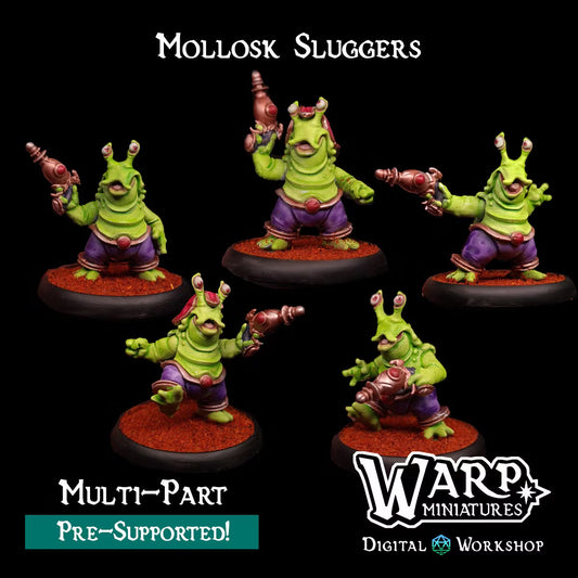 Mollosk Sluggers (x5) - Insectes extraterrestres - JDR - Wargaming - Grimdark