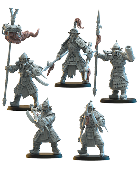 Mongobbo Spearmen on foot & CG (x5) Hobgoblins - TTRPG - Wargaming - Dungeons and Dragons