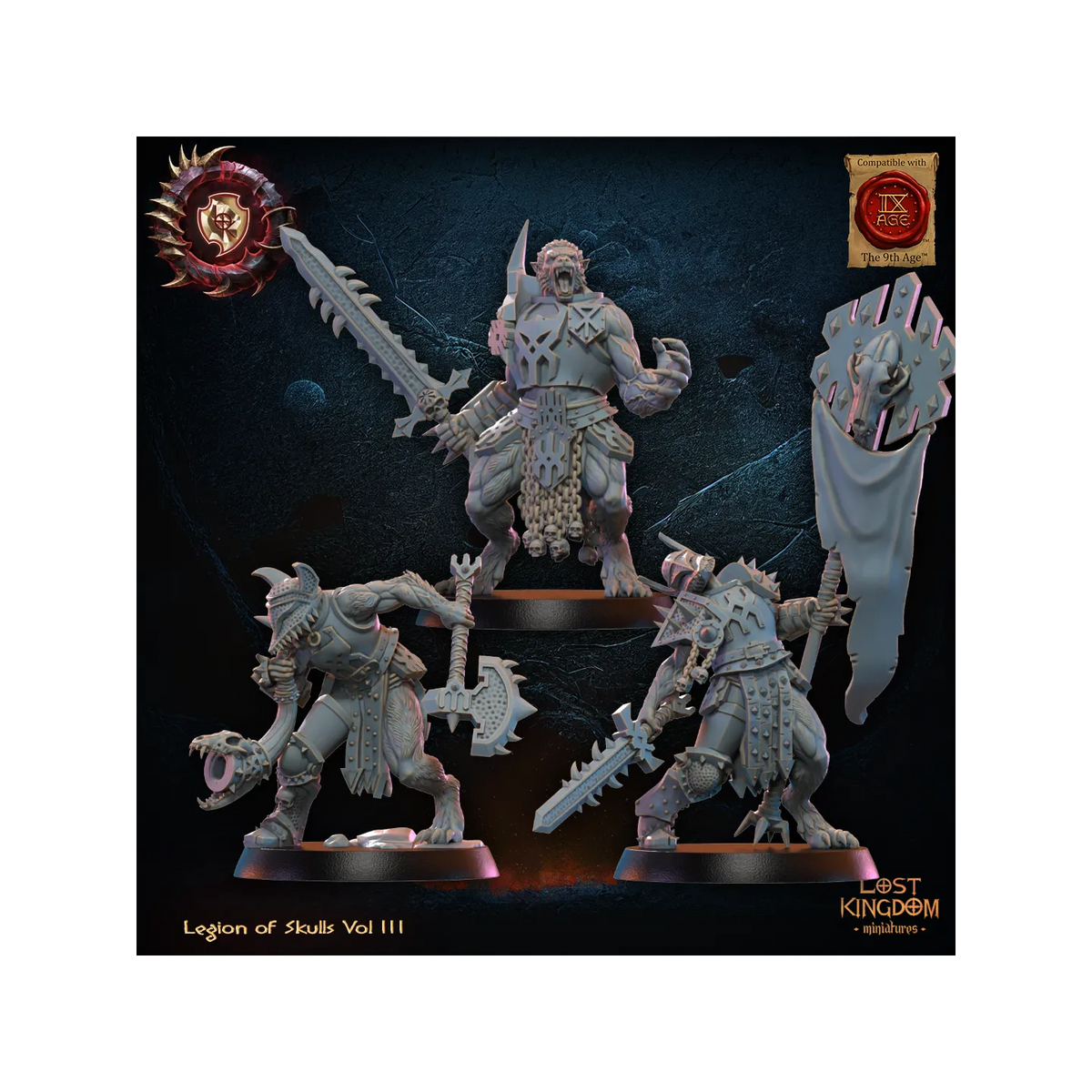 Mooncurse Forsaken CG (x3) - Legion of Skulls - TTRPG - Wargaming - Dungeons and Dragons