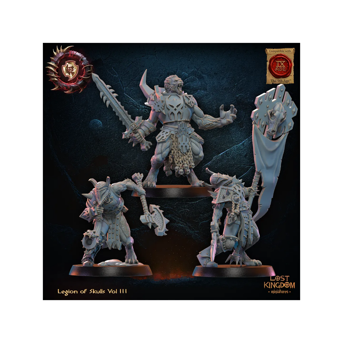 Mooncurse Forsaken CG (x3) - Legion of Skulls - TTRPG - Wargaming - Dungeons and Dragons