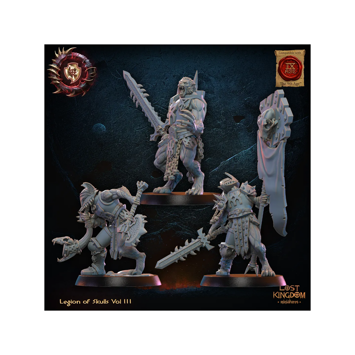Mooncurse Forsaken CG (x3) - Legion of Skulls - TTRPG - Wargaming - Dungeons and Dragons