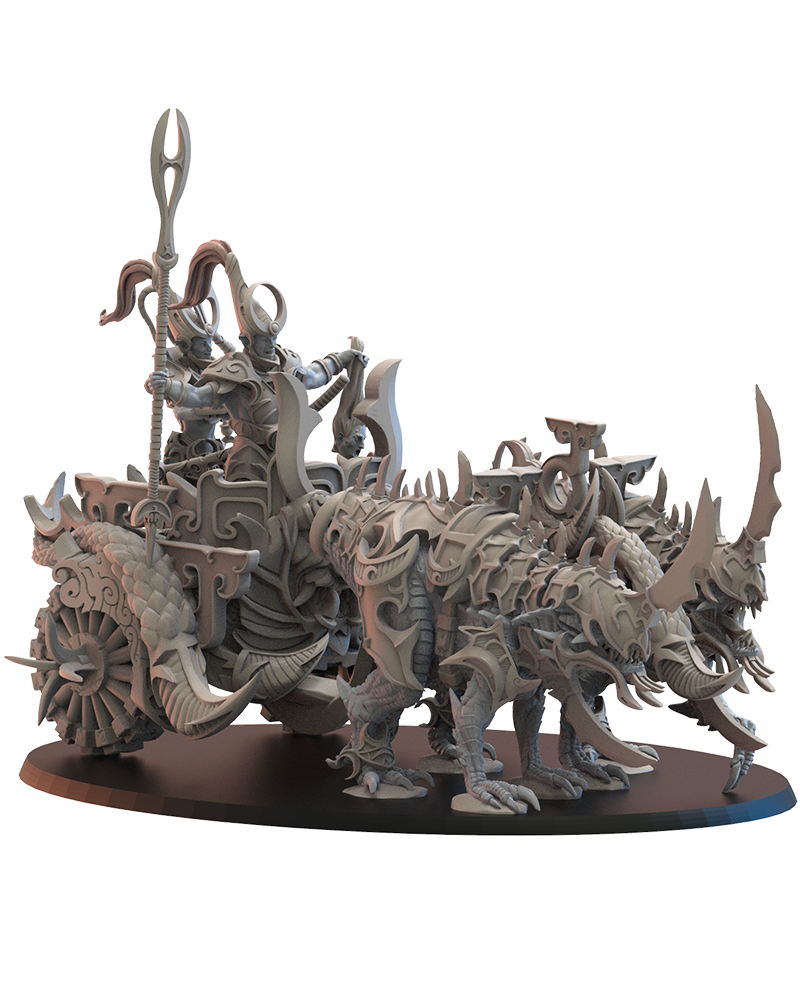 Night Elves Kyōryū Chariot - TTRPG - Wargaming - Dungeons and Dragons