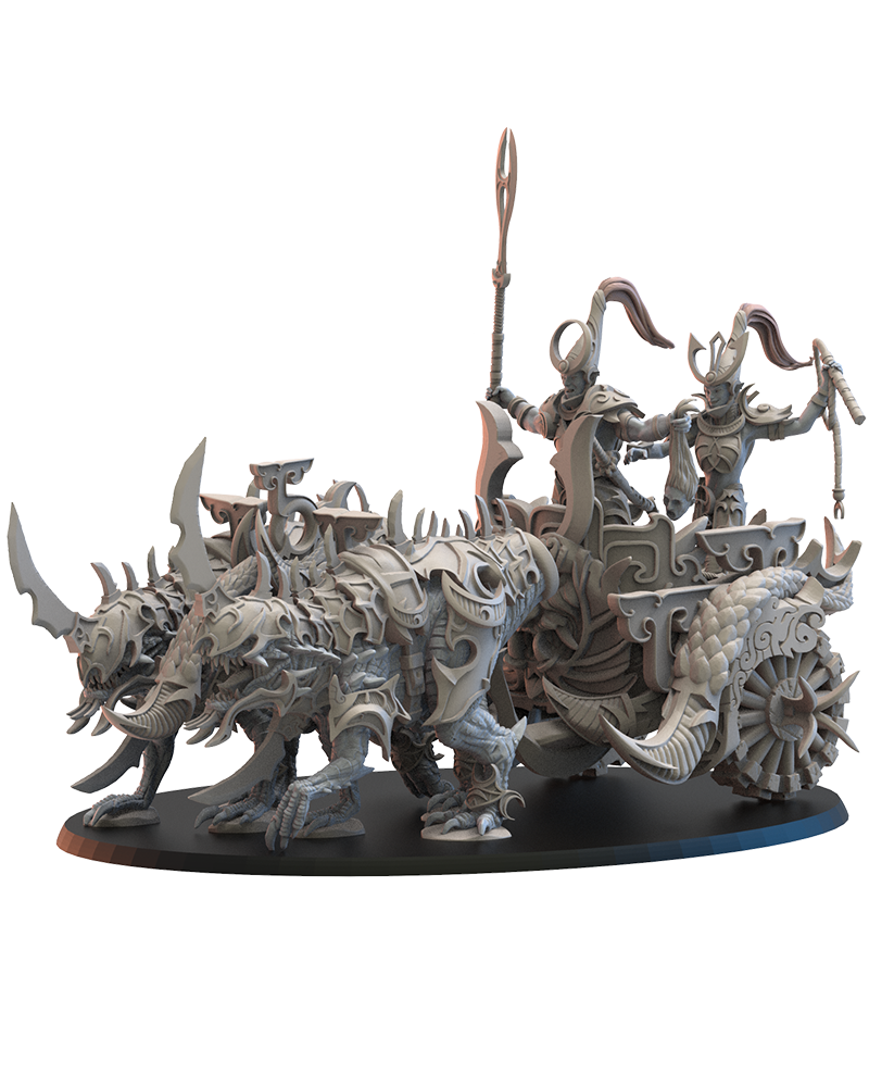 Night Elves Kyōryū Chariot - TTRPG - Wargaming - Dungeons and Dragons