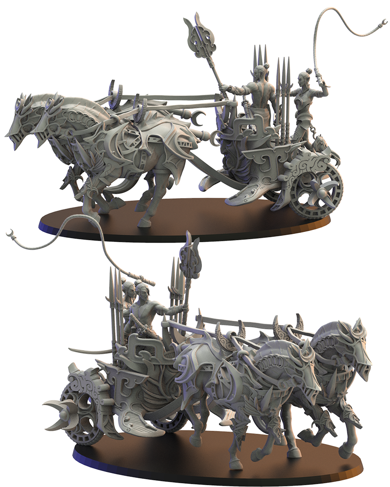 Night Elves War Chariot - TTRPG - Wargaming - Dungeons and Dragons