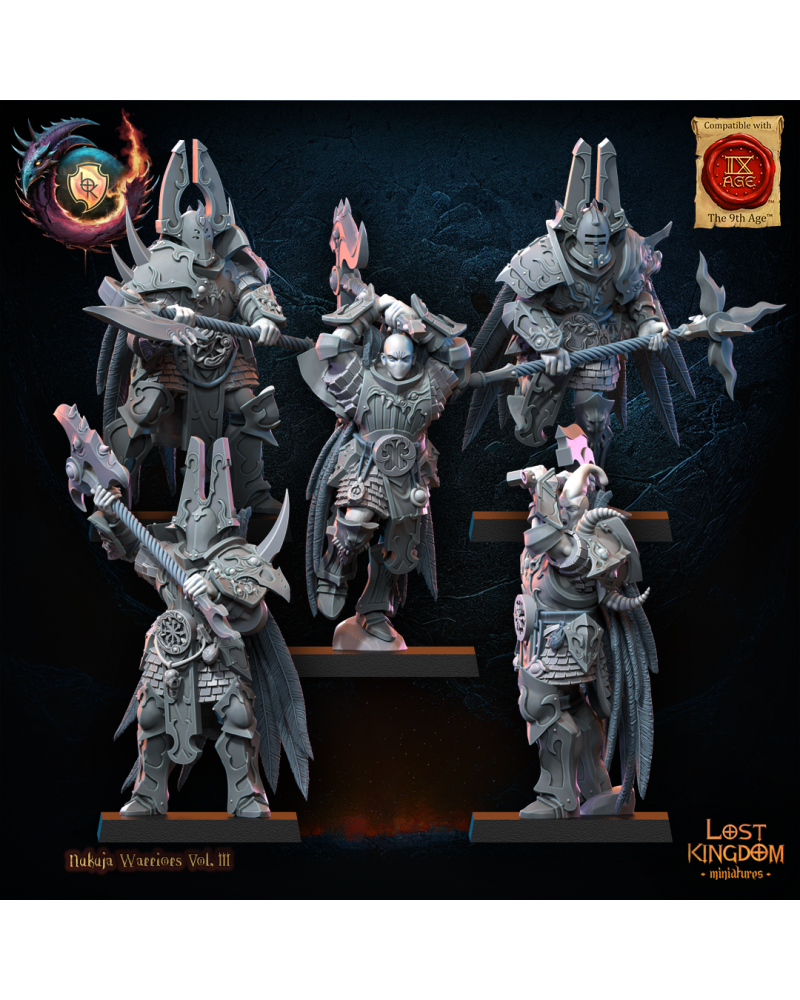 Nukuja Chosen (x5) - Warriors of the Dark Gods - TTRPG - Wargaming - Dungeons and Dragons