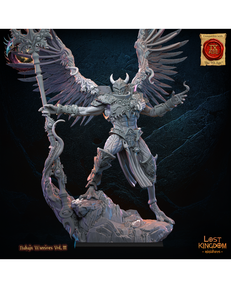 Nukuja Exalted Herald - Warriors of the Dark Gods - TTRPG - Wargaming - Dungeons and Dragons