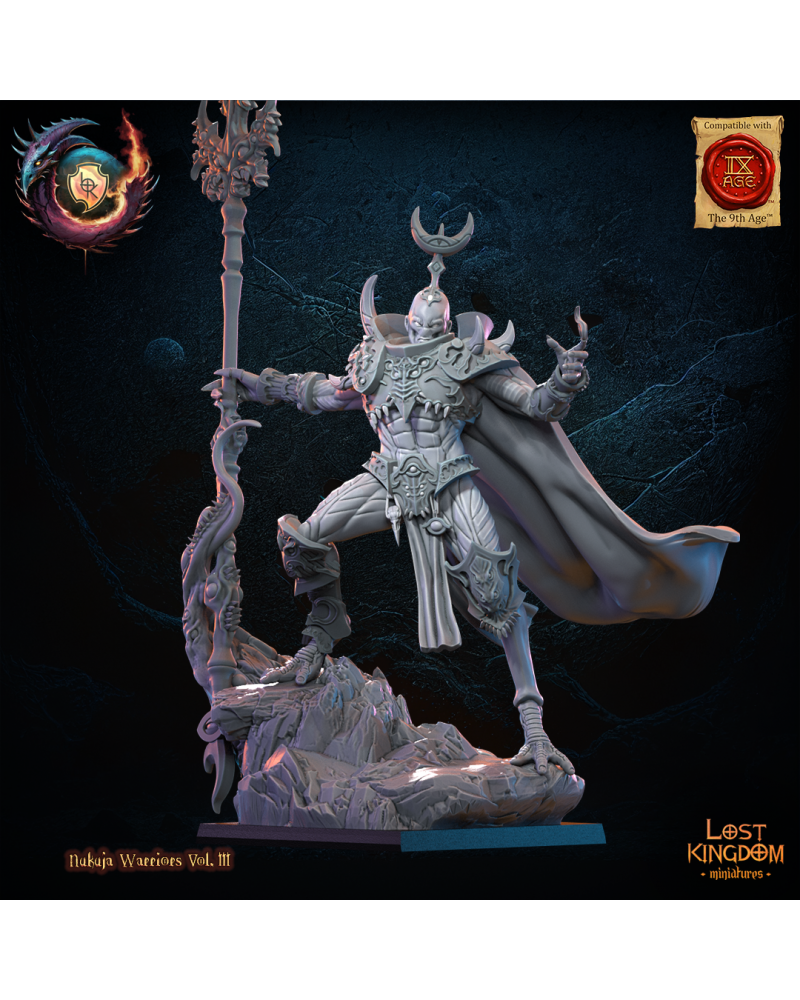 Nukuja Exalted Herald - Warriors of the Dark Gods - TTRPG - Wargaming - Dungeons and Dragons