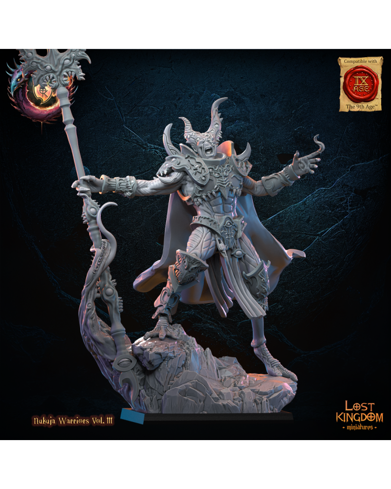 Nukuja Exalted Herald - Warriors of the Dark Gods - TTRPG - Wargaming - Dungeons and Dragons
