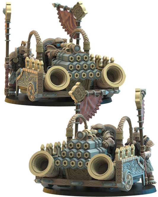 Orgel Cannon - Dwarves - TTRPG - Wargaming - LOTR - Dungeons and Dragons