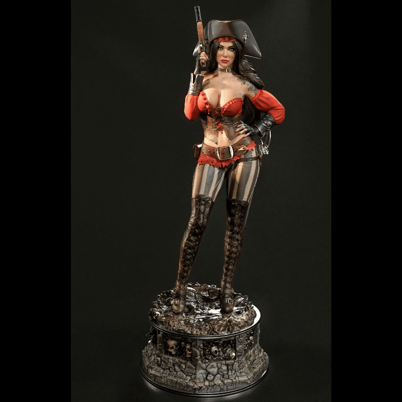 Capt. Rosa Veneno Sculpture (75mm to 500mm) - Unassembled/Unpainted/3D Print