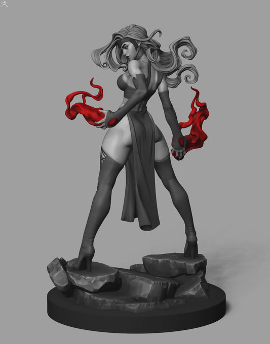 Scarlet Witch Sculpture (75mm to 500mm) - Unassembled/Unpainted/3D Print