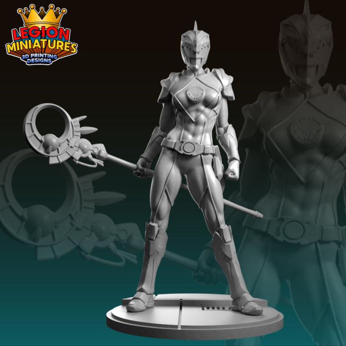 Power Rangers Prime Green Ranger Miniature(40mm - 75mm) TTRPG - Wargaming - MCP