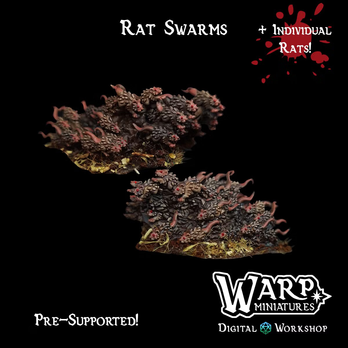 Rat Swarms - TTRPG - Wargaming - Dungeons and Dragons