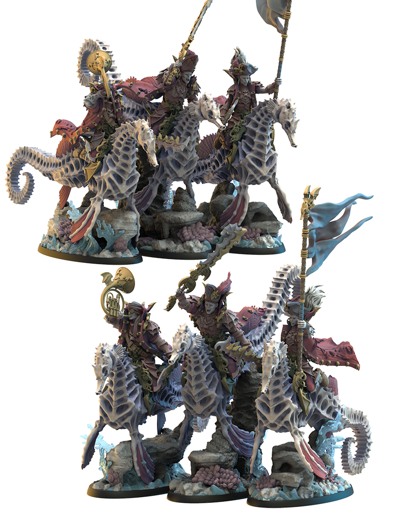 Chevaliers Rouges CG (x3) - Pirates Morts-vivants - JDR - Wargame - Donjons et Dragons