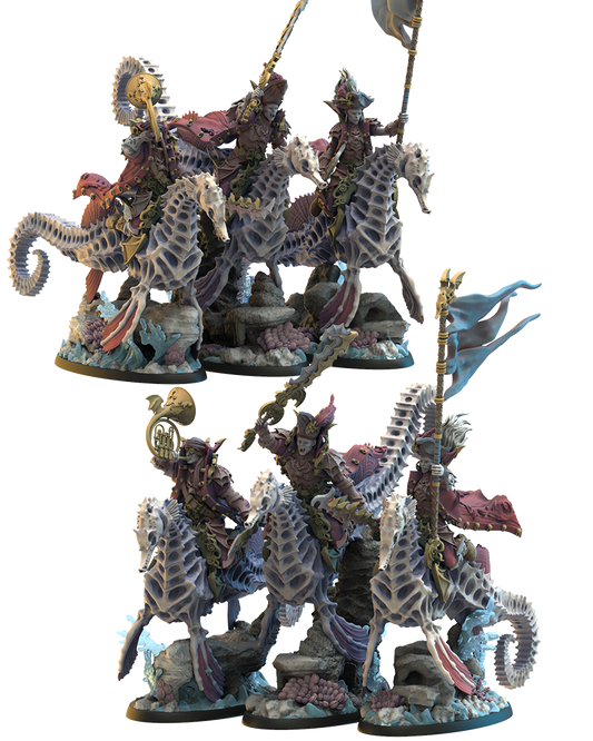 Red Knights CG (x3) - Undead Pirates - TTRPG - Wargaming - Dungeons and Dragons
